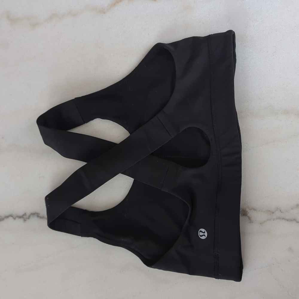 Lululemon Black Sports Bra Size Small - Picture 6 of 10
